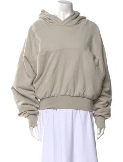 Pre-owned Entire Studios Cowl Neck Long Sleeve Sweatshirt In Neutral