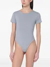Entire Studios Crew-neck Bodysuit In Grey