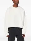 Entire Studios Crew-neck Boxy Sweatshirt In White