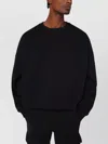 Entire Studios Crew Neck Cotton Sweatshirt In Black