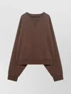Entire Studios Crew Neck Cotton Sweatshirt Studio Q In Brown