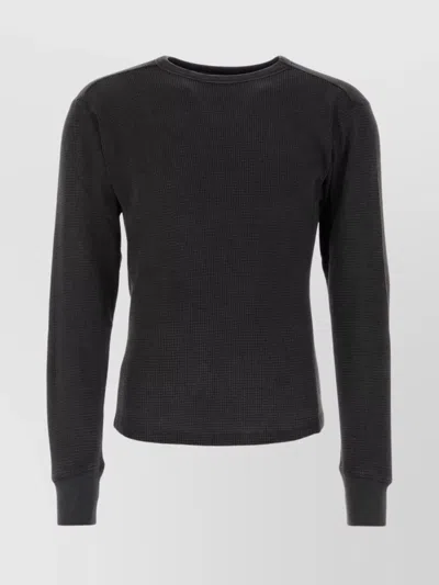 Entire Studios Crew Neck Knit Sweater With Waffle Texture