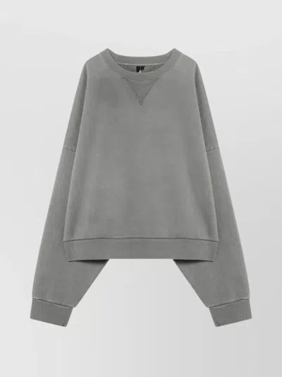 Entire Studios Crew Neck Knitwear Sweater In Gray