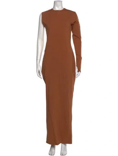 Pre-owned Entire Studios Crew Neck Long Dress In Brown