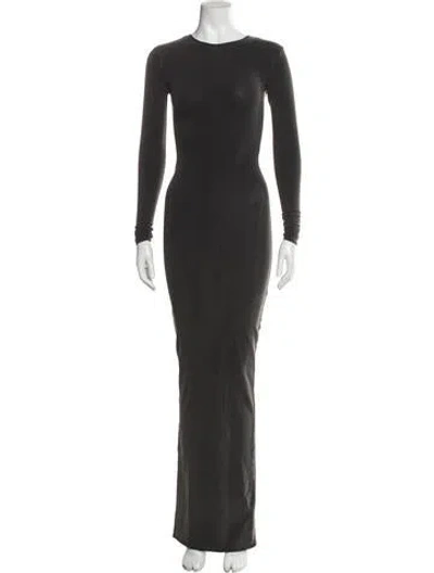 Pre-owned Entire Studios Crew Neck Long Dress W/ Tags In Gray