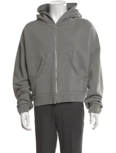 Pre-owned Entire Studios Crew Neck Long Sleeve Cardigan In Gray