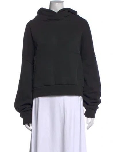 Pre-owned Entire Studios Crew Neck Long Sleeve Hoodie In Black
