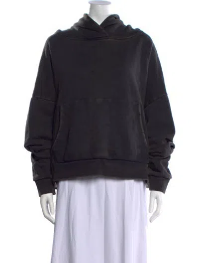 Pre-owned Entire Studios Crew Neck Long Sleeve Hoodie In Black