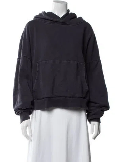 Pre-owned Entire Studios Crew Neck Long Sleeve Hoodie In Blue