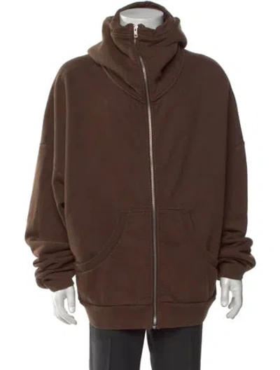 Pre-owned Entire Studios Crew Neck Long Sleeve Hoodie In Brown