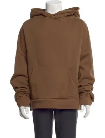 Pre-owned Entire Studios Crew Neck Long Sleeve Hoodie In Brown