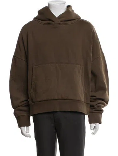Pre-owned Entire Studios Crew Neck Long Sleeve Hoodie In Brown