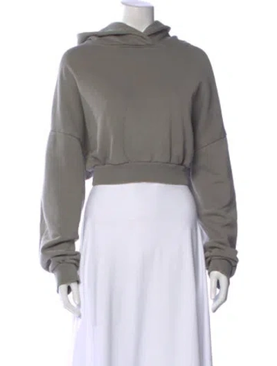 Pre-owned Entire Studios Crew Neck Long Sleeve Hoodie In Gray