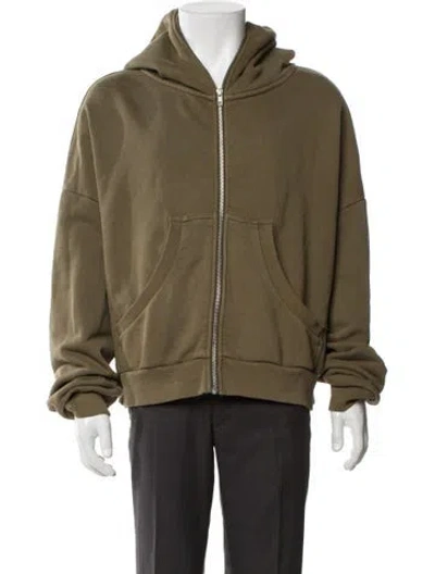 Pre-owned Entire Studios Crew Neck Long Sleeve Hoodie In Green