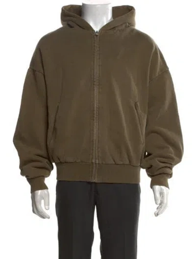Pre-owned Entire Studios Crew Neck Long Sleeve Hoodie In Green
