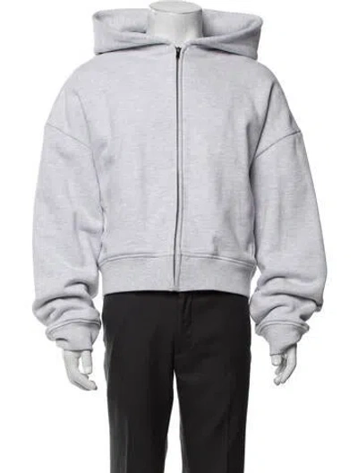 Pre-owned Entire Studios Crew Neck Long Sleeve Hoodie In Grey