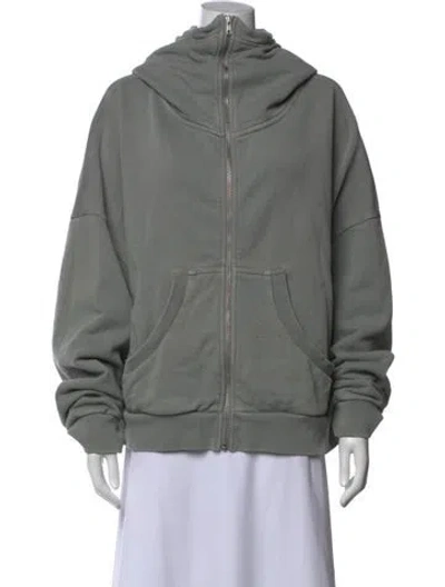 Pre-owned Entire Studios Crew Neck Long Sleeve Hoodie In Grey