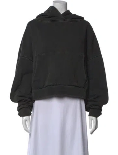 Pre-owned Entire Studios Crew Neck Long Sleeve Hoodie In Grey