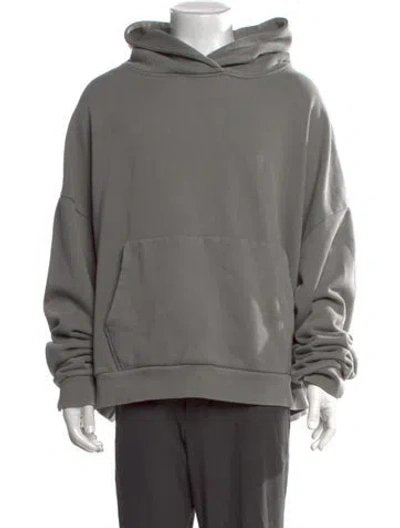 Pre-owned Entire Studios Crew Neck Long Sleeve Hoodie In Grey