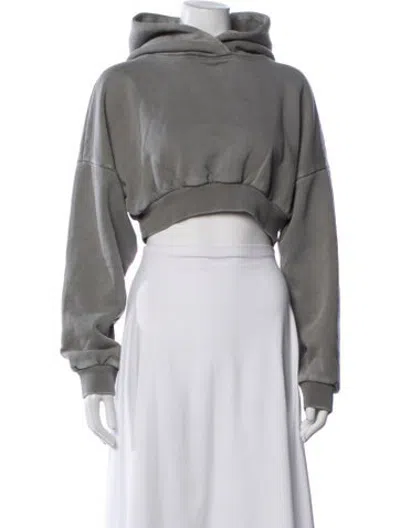 Pre-owned Entire Studios Crew Neck Long Sleeve Hoodie In Grey