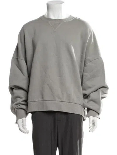 Pre-owned Entire Studios Crew Neck Long Sleeve Pullover In Grey