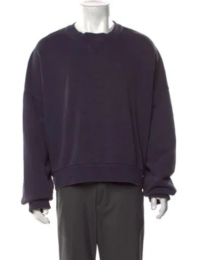 Pre-owned Entire Studios Crew Neck Long Sleeve Pullover In Purple