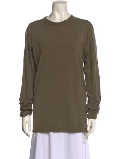 Pre-owned Entire Studios Crew Neck Long Sleeve Sweatshirt In Green