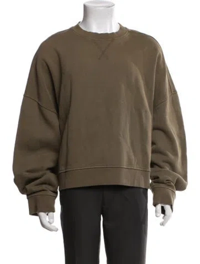 Pre-owned Entire Studios Crew Neck Long Sleeve Sweatshirt In Green