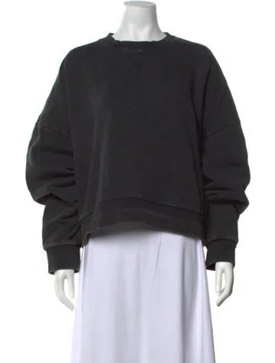Pre-owned Entire Studios Crew Neck Long Sleeve Sweatshirt In Grey