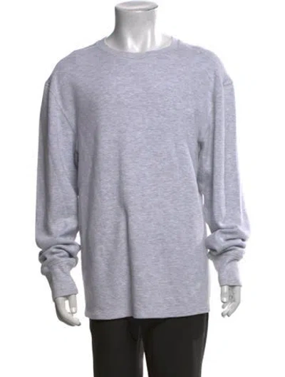 Pre-owned Entire Studios Crew Neck Long Sleeve Sweatshirt In Grey
