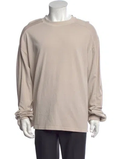 Pre-owned Entire Studios Crew Neck Long Sleeve T-shirt W/ Tags In Neutrals