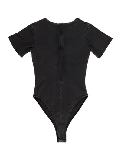 Pre-owned Entire Studios Crew Neck Short Sleeve Bodysuit In Gray