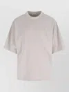 Entire Studios Crew Neck Short Sleeve Cotton Jersey Top In Pink