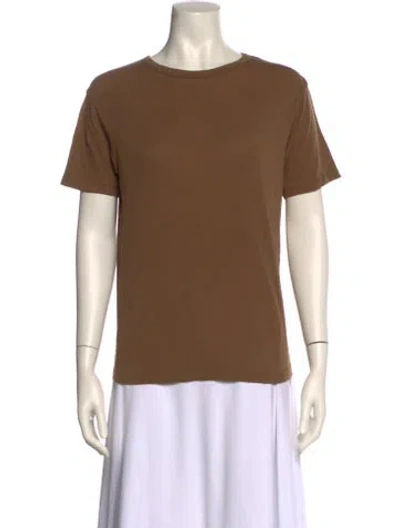 Pre-owned Entire Studios Crew Neck Short Sleeve T-shirt In Brown