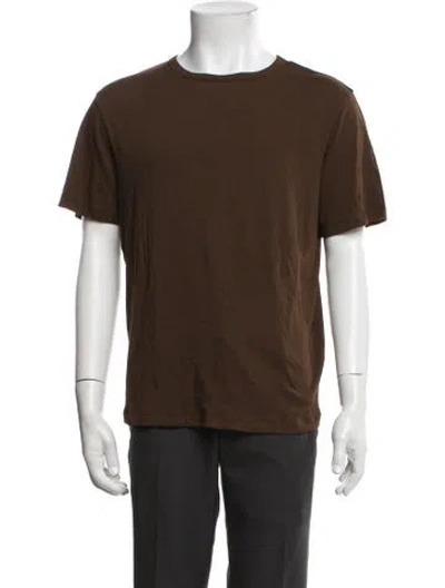 Pre-owned Entire Studios Crew Neck Short Sleeve T-shirt In Brown