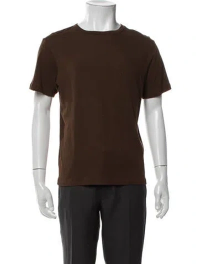 Pre-owned Entire Studios Crew Neck Short Sleeve T-shirt In Brown