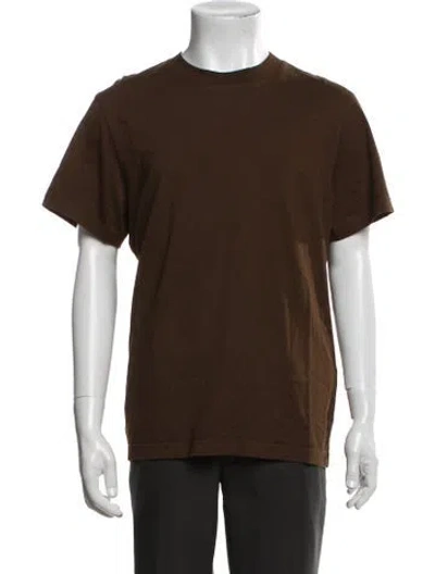 Pre-owned Entire Studios Crew Neck Short Sleeve T-shirt In Brown