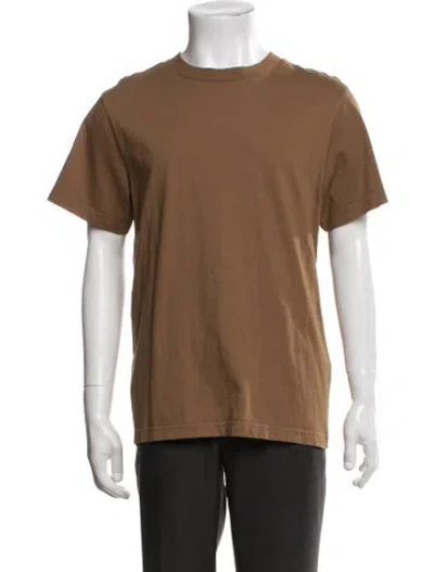 Pre-owned Entire Studios Crew Neck Short Sleeve T-shirt In Brown