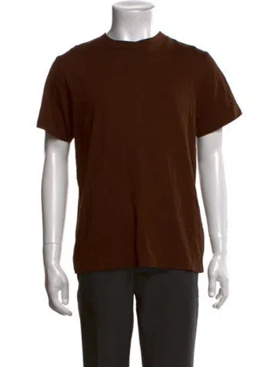 Pre-owned Entire Studios Crew Neck Short Sleeve T-shirt In Brown