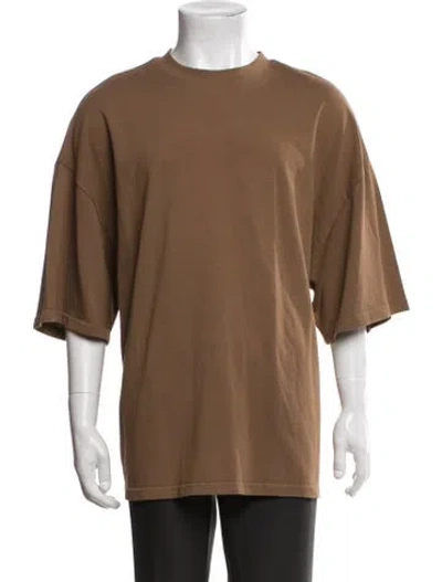 Pre-owned Entire Studios Crew Neck Short Sleeve T-shirt In Brown