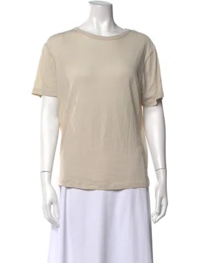 Pre-owned Entire Studios Crew Neck Short Sleeve T-shirt In Neutrals