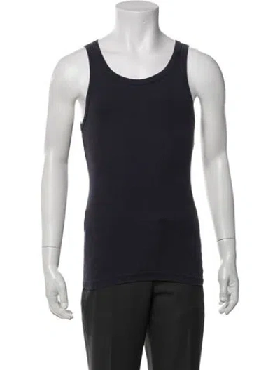 Pre-owned Entire Studios Crew Neck Sleeveless Tank In Blue
