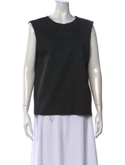 Pre-owned Entire Studios Crew Neck Sleeveless Top In Black