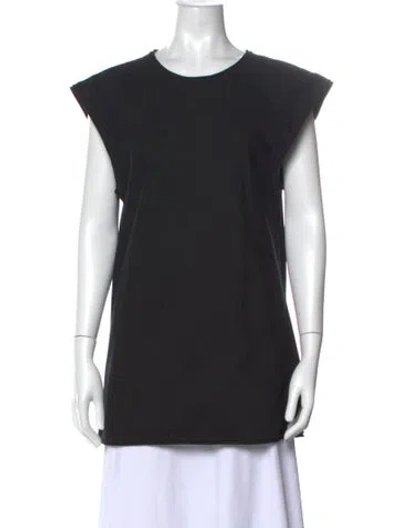 Pre-owned Entire Studios Crew Neck Sleeveless Top In Black