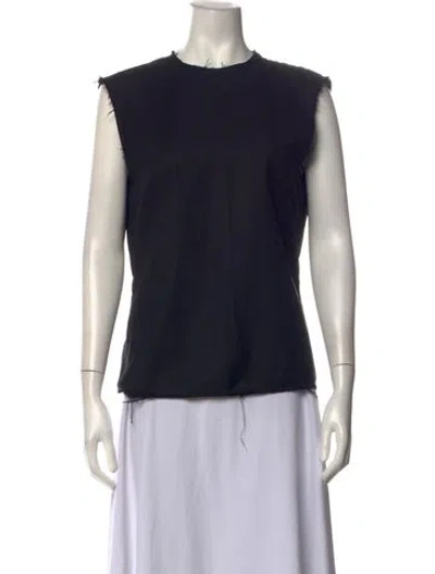 Pre-owned Entire Studios Crew Neck Sleeveless Top In Black