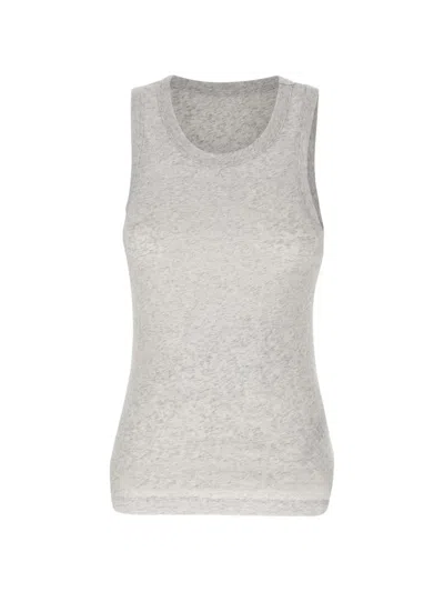 Entire Studios Crew Neck Sleeveless Top In Gray