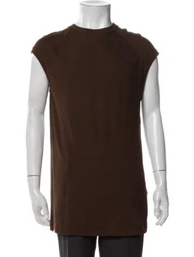 Pre-owned Entire Studios Crew Neck Sleeveless T-shirt In Brown