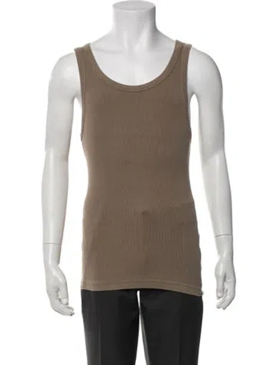Pre-owned Entire Studios Crew Neck Sleeveless T-shirt In Neutral