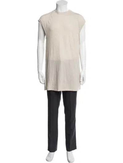 Pre-owned Entire Studios Crew Neck Sleeveless T-shirt In Neutrals