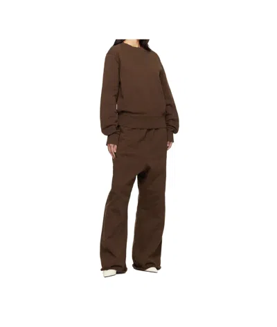 Entire Studios Crew Neck Sweatshirt In Brown